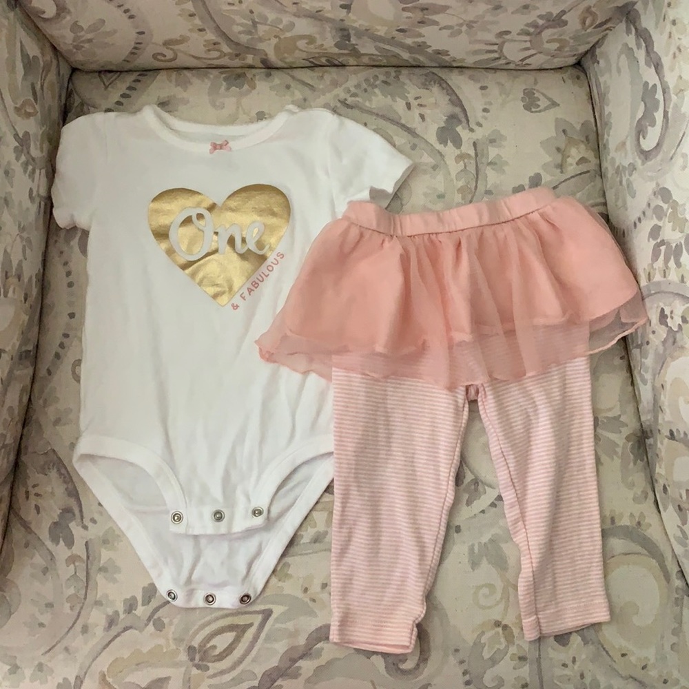 Carter’s 1 year birthday outfit